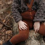 Teddy Warmy Tights Footed | Cinnamon