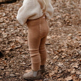 Teddy Warmy Tights Footed | Light Brown