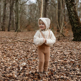 Teddy Warmy Tights Footed | Light Brown