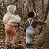 Teddy Warmy Tights Footed | Light Brown