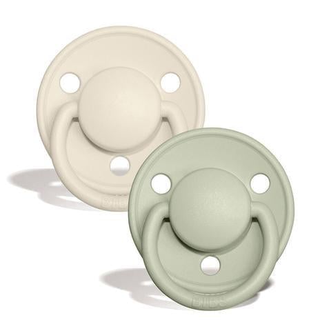 BIBS De Lux | Silicone - One Size - Ivory/Sage 0-3 years