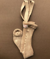 Teddy Warmy Tights Footed | Light Brown
