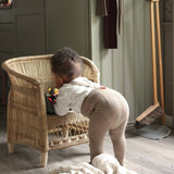 Silly Silas Footed Tights- Peanut Blend