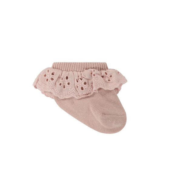 Jamie Kay Frill Ankle Socks | Pink Sandstone