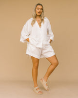 Luxe Lounge Shorts | White