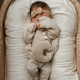 Moon Pacifier Holder | Beige Teddy