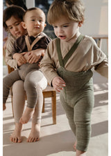 Silly Silas Footless Tights- Creamy Olive