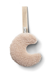 Moon Pacifier Holder | Beige Teddy