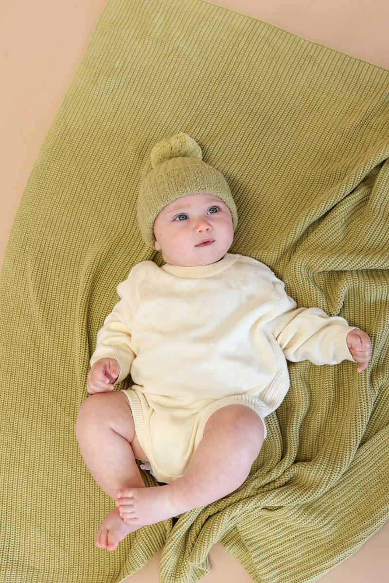Grown Organic Essential Baby Blanket - Sage
