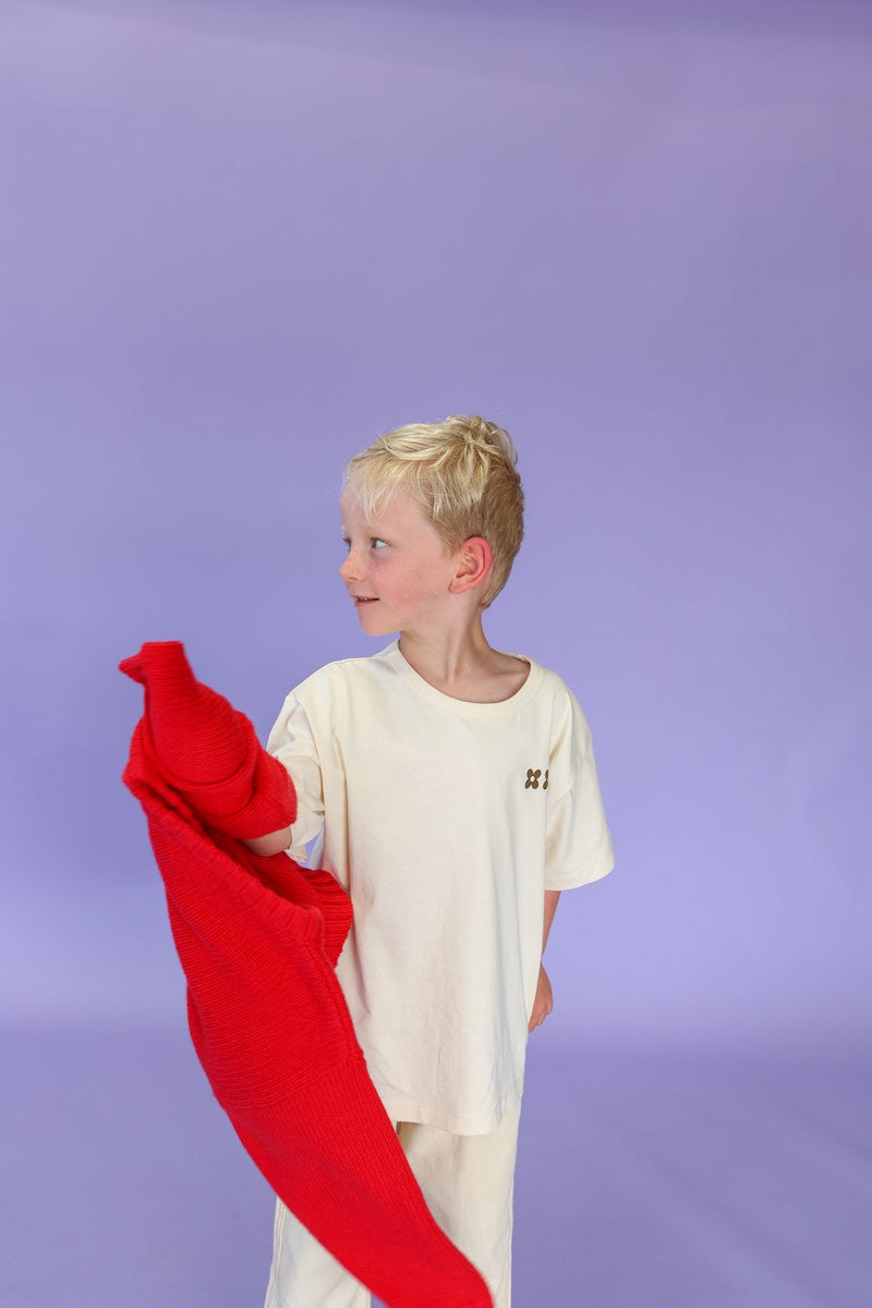 Merino Blend Everyday Pull Over - Flame