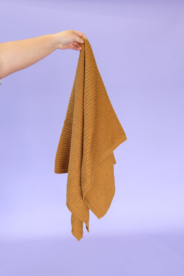 Organic Rib Knit Baby Blanket