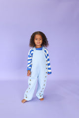 Organic Embroidery Posy Overalls