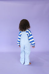 Organic Embroidery Posy Overalls
