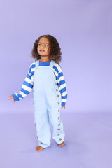Organic Embroidery Posy Overalls