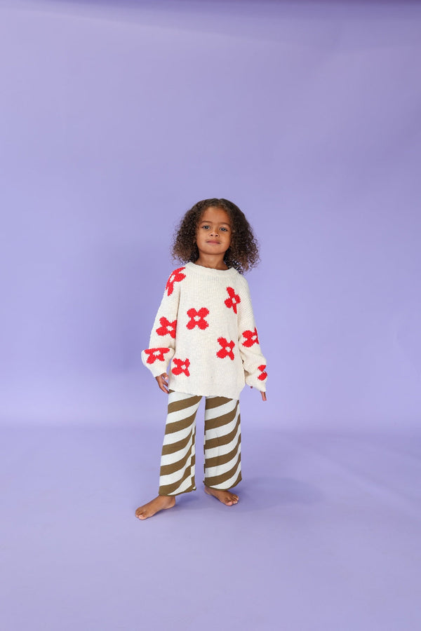 Knitted Posy Pull Over