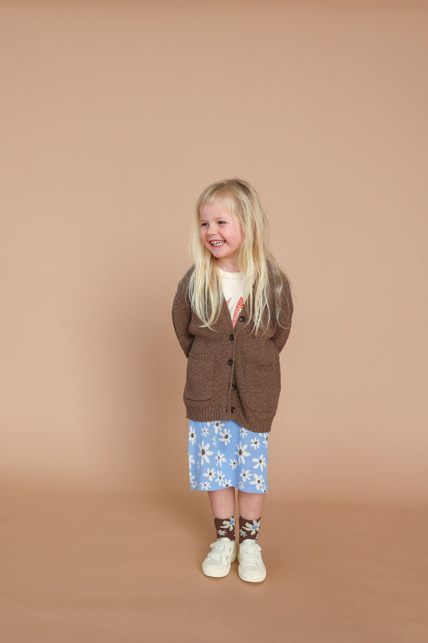 Grown Textured Cardigan - Mud