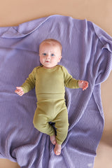 Grown Organic Essential Baby Blanket - Iris