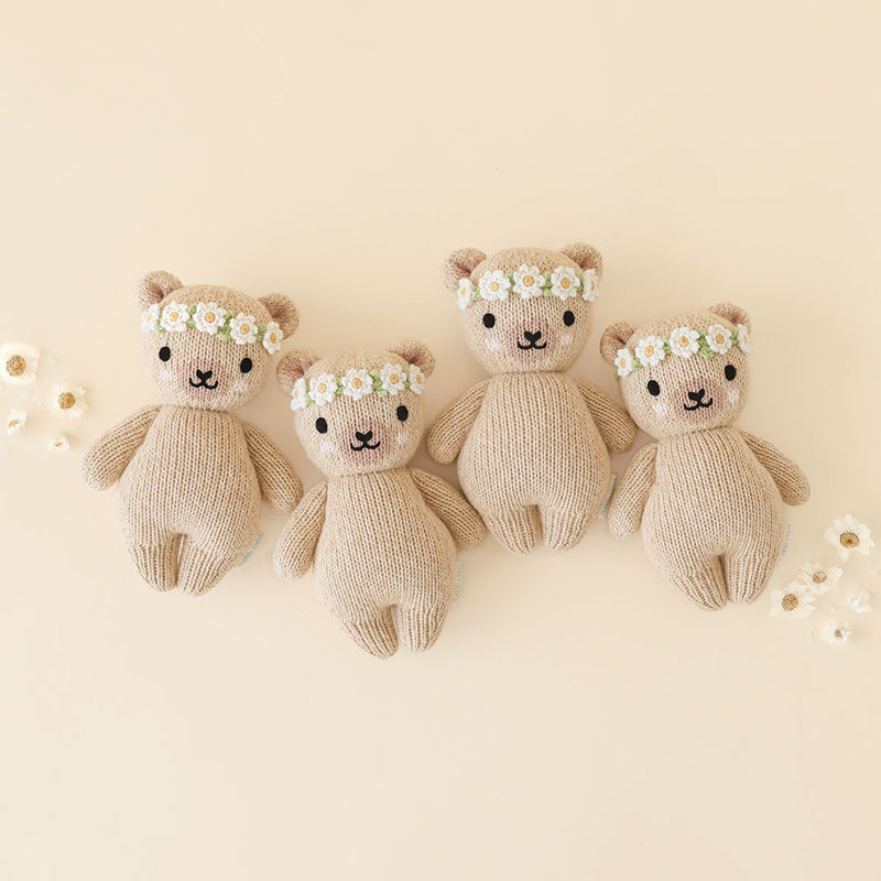 Cuddle + Kind Baby Honey Bear (ivory floral)