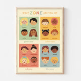"What Zone Are You in?" Feelings A3 Print