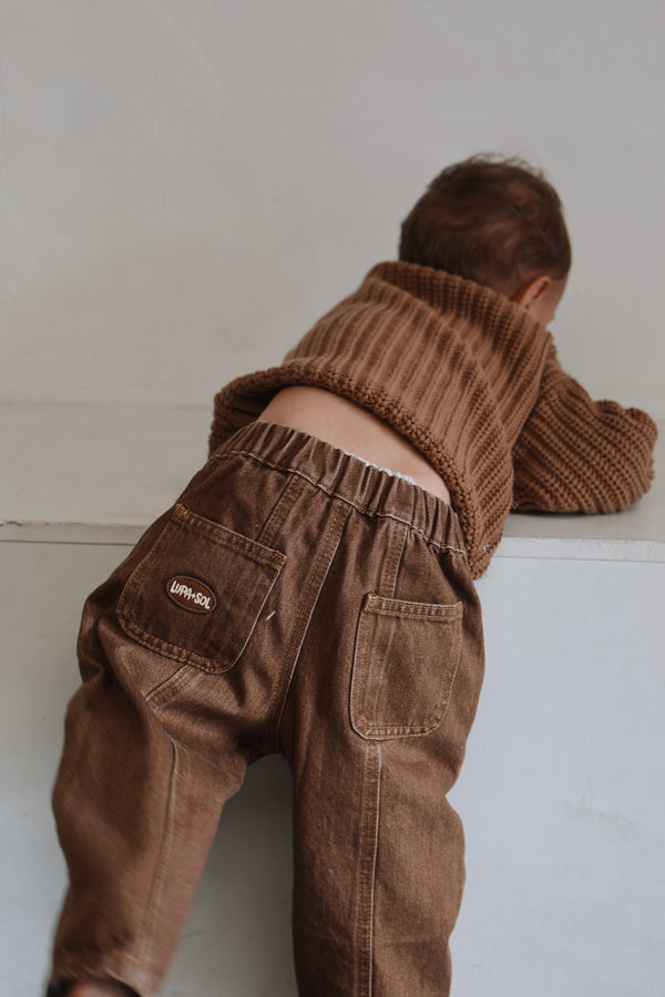 Vintage Denim Jeans - Mocha