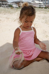 Terry Crop Singlet- Blossom