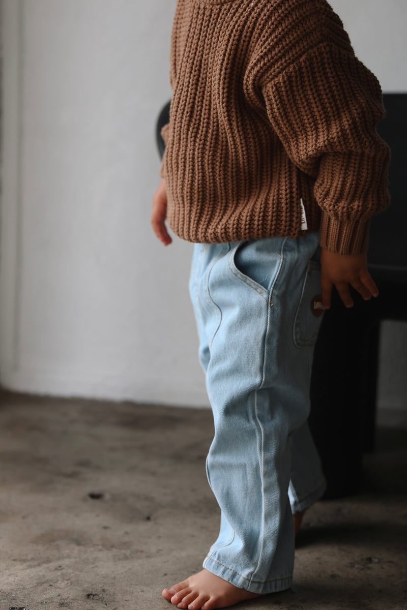 Vintage Denim Jeans - Sky