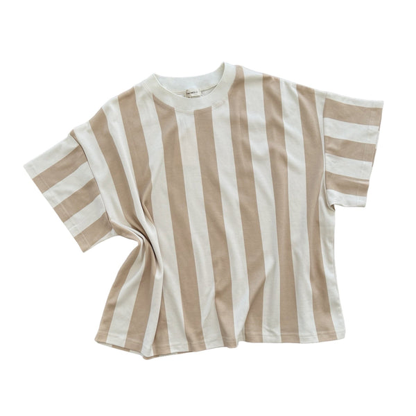 Stripes on Stripes Tee | Womens | Beige