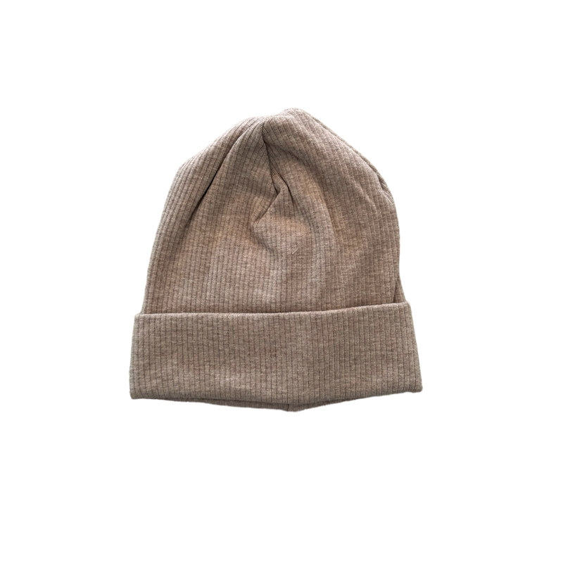 JK STOCKIST EXCLUSIVE Organic Cotton Fine Rib Lennon Beanie | Sable Marle