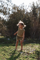 Crochet Shorts - Olive + Butter