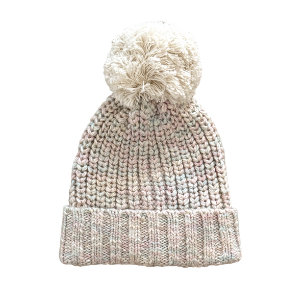 Lupa and Sol Chunky Knit Beanie | Fairy Floss Stripe