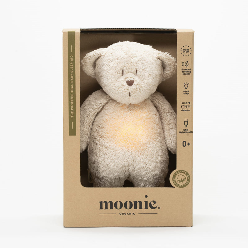 PRE ORDER Organic Humming Bear with Lamp | Sand Natural