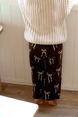 Bow Pants - Bark