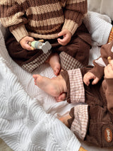 Cord Cargos- Brown Check