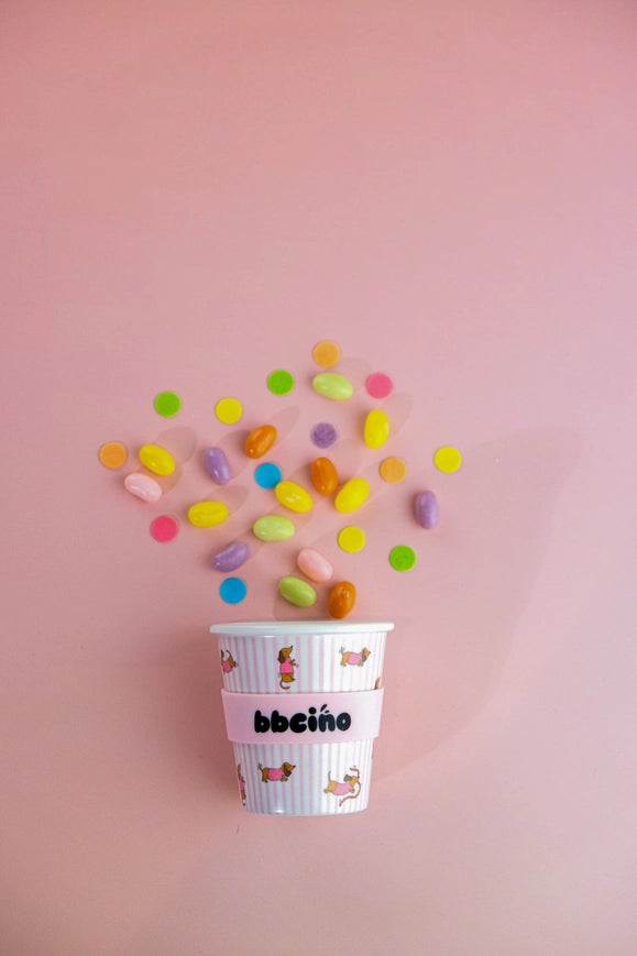 Dash in Pink Babycino Cup - 120ml (Straw Included)