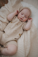 Lupa and Sol Apple Romper | Olive on Oat