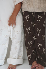Bow Pants - Bark