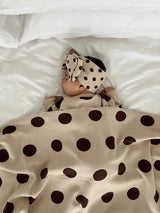 Dot Blanket- Oatmeal + Mud