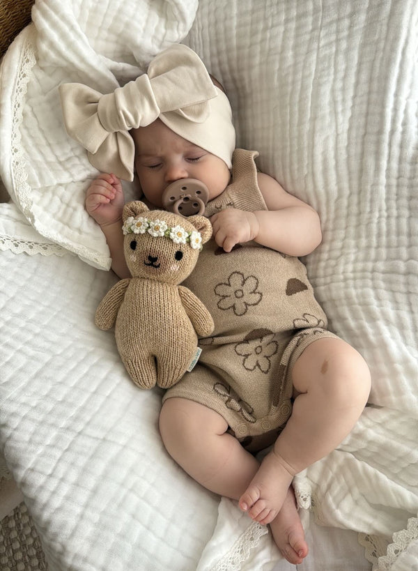 Posy + Pebble Romper | Latte+ Pecan