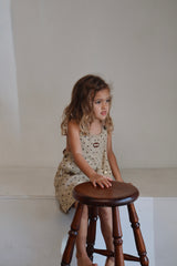 Vintage Denim Overal Dress - Hearts