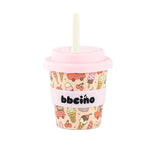 Scoops in Pink Babycino Cup - 120ml (Straw Included)