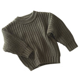 Chunky Knit Pullover - Moss