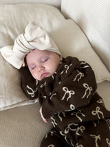 Bow Romper - Bark