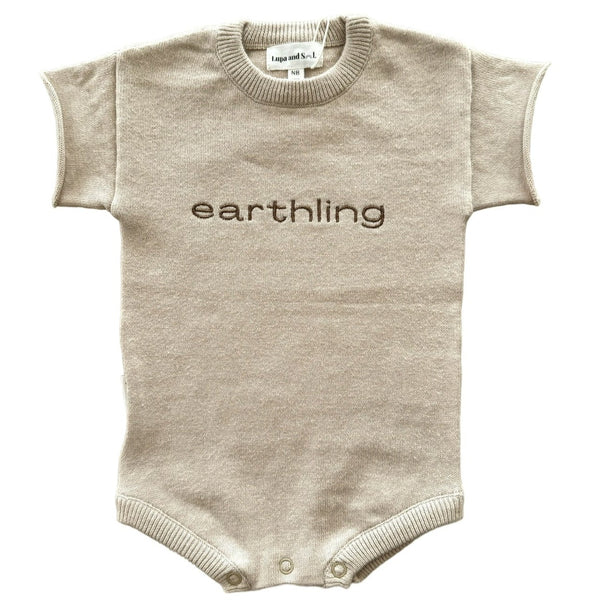 Lupa and Sol Earthling Romper | Oat