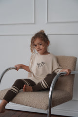 Bow Embroidered Tee | Natural