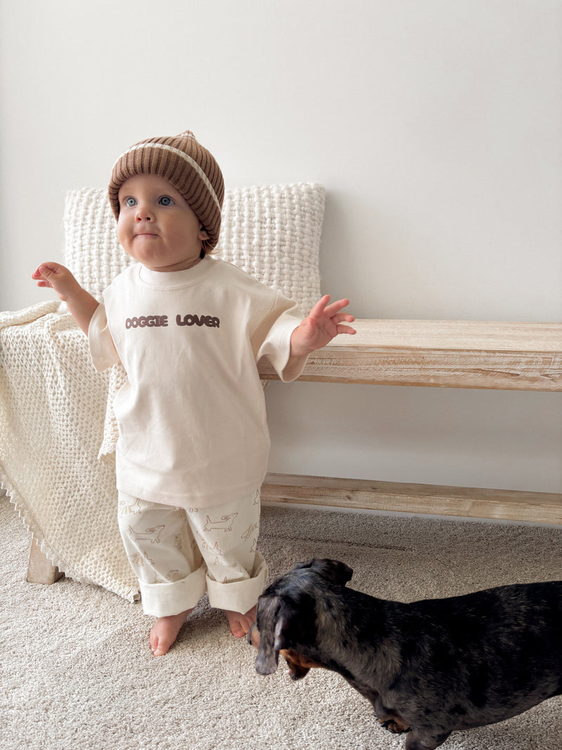 Pixie Beanie - Caramel Stripe
