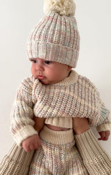 Lupa and Sol Chunky Knit Jumper | Fairy Floss Stripe