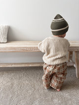Pixie Beanie - Moss Stripe