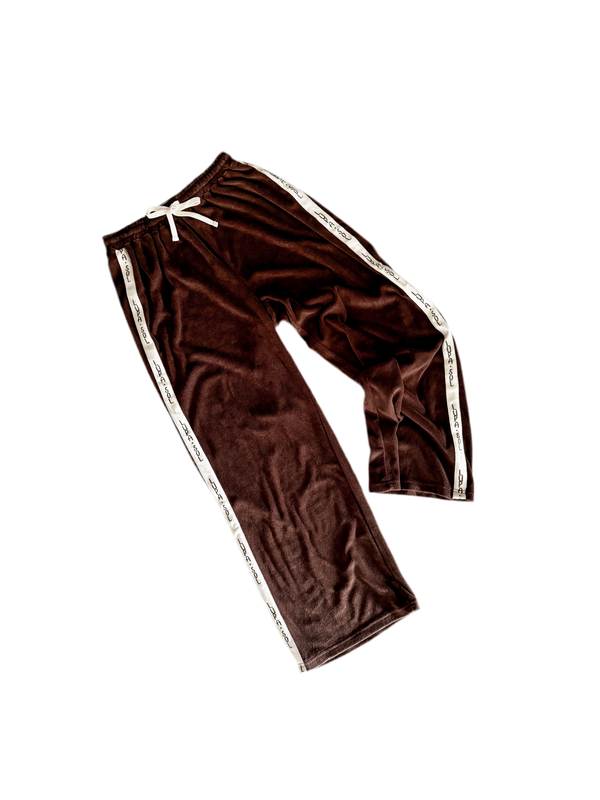 Womens Terry Logo Pants - Chocolate