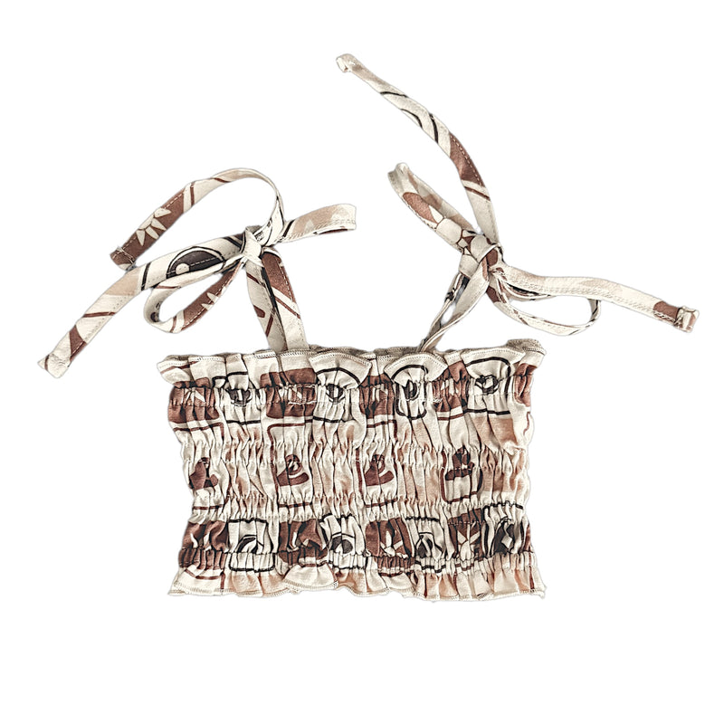 Flow Ruffle Crop - Earth