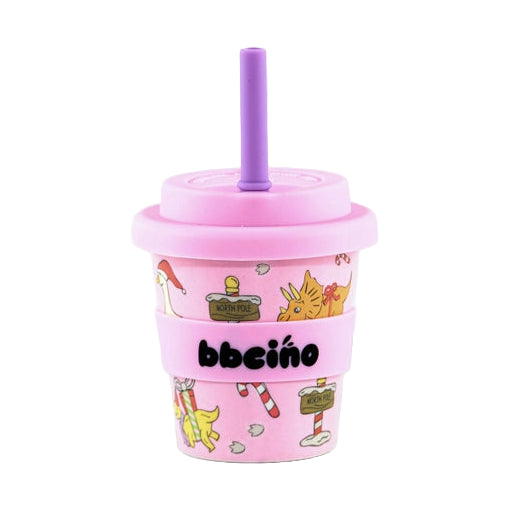 Santa’s Little Sipper in Pink - 120ml (Straw Included)